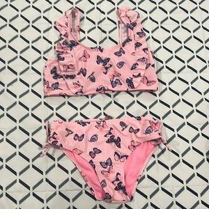 Pink girls swim suit size 10/12